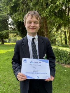 Boy awarded high level maths award