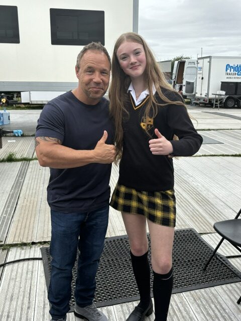 year 11 pupil with stephen graham